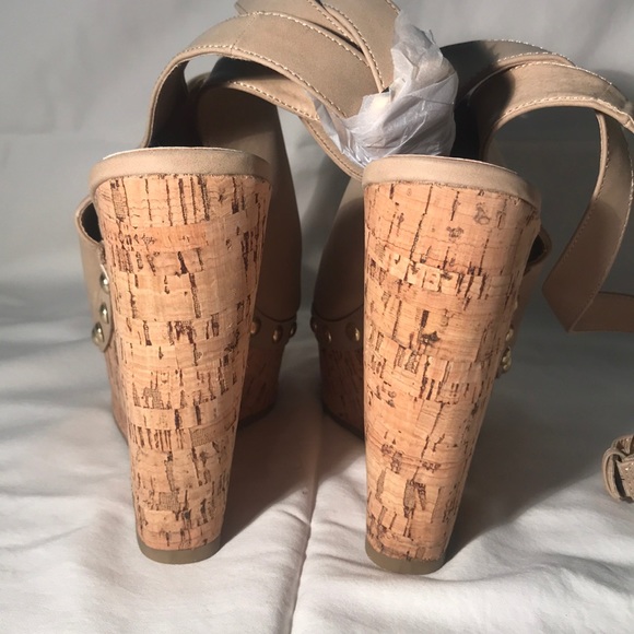 JustFab nude wedge, size 8.5, **NEVER WORN!!** - Picture 6 of 6